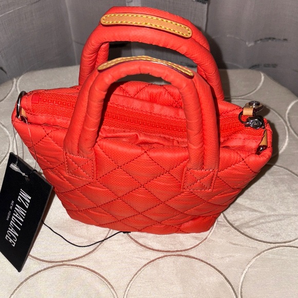 MZ Wallace Quilted Petite Metro Tote Bag in Poppy NWT - Picture 3 of 8